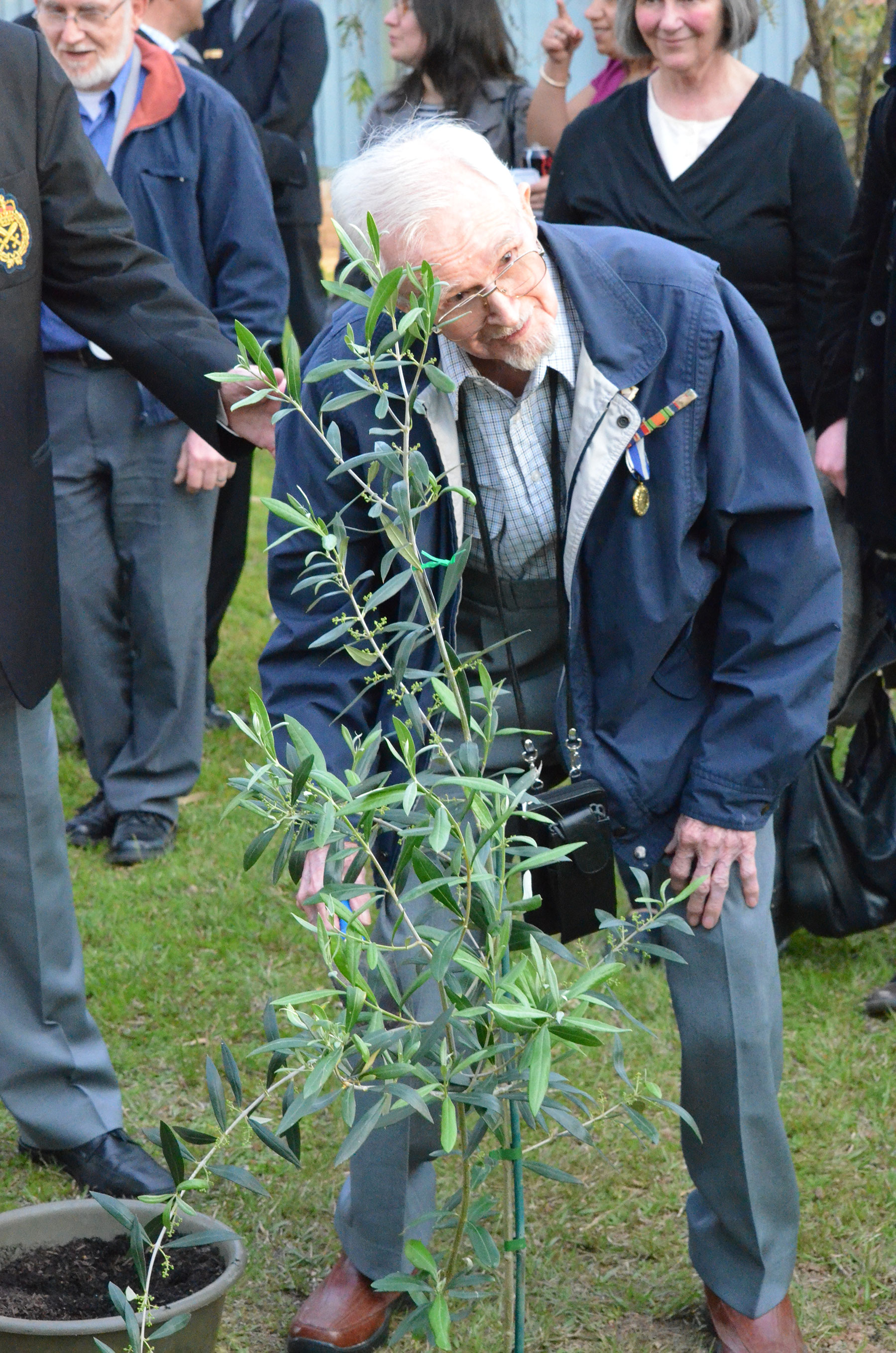 12 Veteran Taking Part in Official Olive Tree Planting Ceremony Lamia Barracks 16 Sept 2011